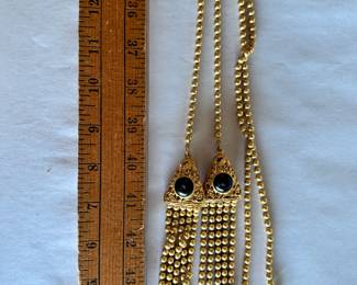 Gold Tassel Necklace $6.00