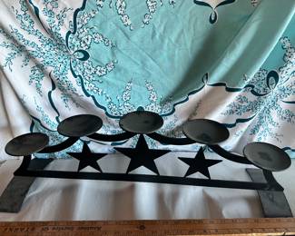 Wrought Iron Star Fireplace Candle Holder $45.00
