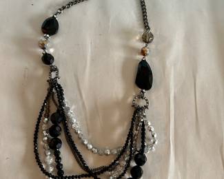 Black, Gray and Silver Necklace $6.00