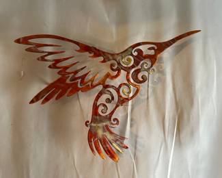 Metal Hummingbird Wall Art $8.00