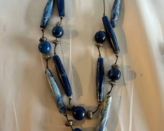 Blue Long Stone Necklace $6.00