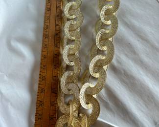 Gold Speckled Necklace Link $15.00