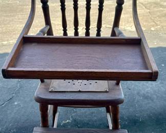 Early Spindle Back  High Chair