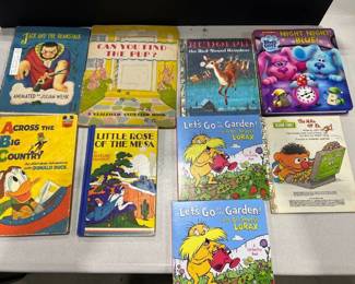 Childrens books including some Dr Seuss, Blues Clues and some copyrighted from 1944 and 1945