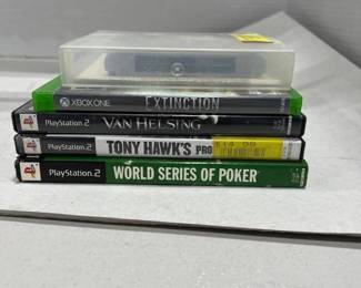 PlayStation 2 games, Xbox 1 game and Nintendo 64 games