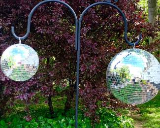 Mirrored disco balls!