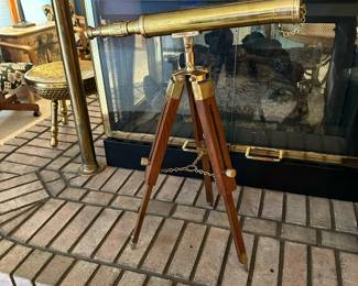 Vintage Nautical Brass Telescope