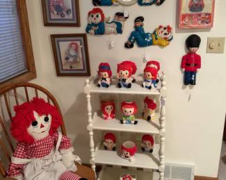 Large Collection of Raggedy Ann and Andy