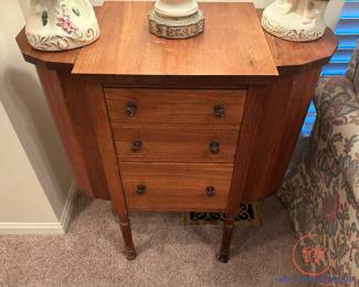 Antique MARTHA WASHINGTON Style Wood Sewing Cabinet