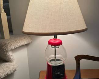 Vintage Gumball Machine Table Lamp