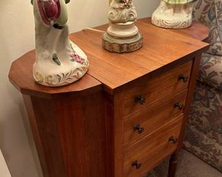 Antique MARTHA WASHINGTON Style Wood Sewing Cabinet