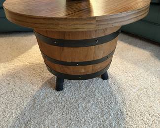 MCM 1960's Whiskey Barrel End Tables 