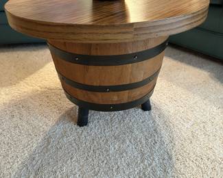 MCM 1960's Whiskey Barrel End Tables
