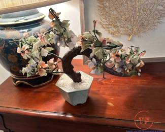 Vintage Jade Bonsai Tree Sculpture