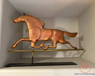 Running Horse Copper Weathervane