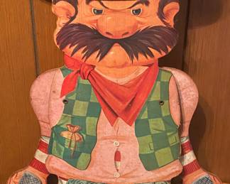 Vintage Hands Up Harry Transogram Western Target