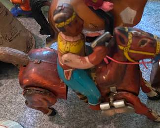 Tin Litho Indian Toy