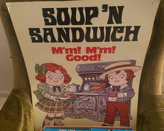 Vintage Campbells Advertising Poster