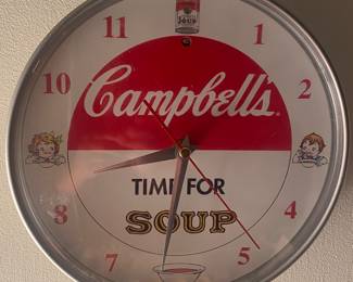 Campbell's Soup Wall Clock