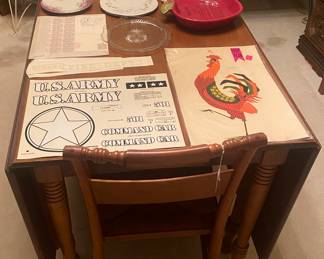 Double Dropleaf Table and Chairs