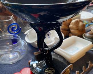 Makora Glass Pedestal Bowl