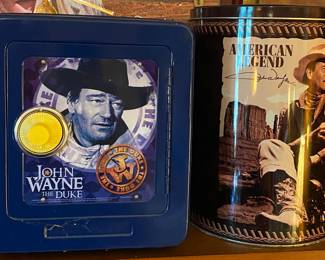 John Wayne Safe and Tin