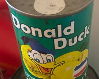 Old Donald Duck Paper Label Grapefruit Can