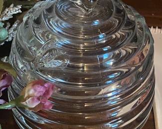 Glass Honey Pot