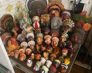 Numerous Thanksgiving Turkey Figures