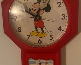 Vintage Mickey Mouse Wall Clock