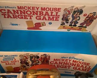 Vintage Mickey Mouse Cannonball Target Game