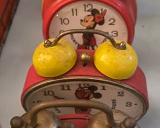 Vintage Mickey Mouse Alarm Clocks