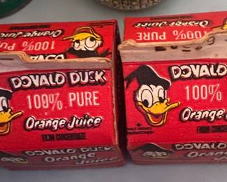 Donald Duck Orange Juice Containers
