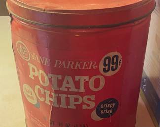 Vintage Potato Chip Can
