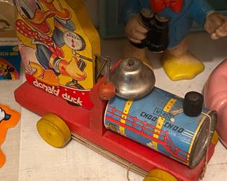 Old Fisher Price Donald Duck No. 450 Choo Choo