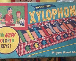 Vintage Scottie Xylophone in Box