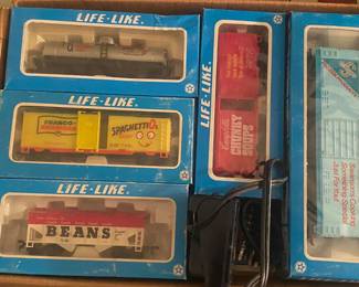 Vintage Advertising Train Cars