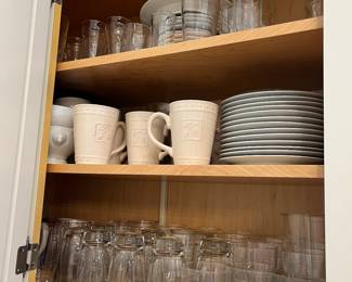 loads of good glassware in large sets - everyday kitchen items