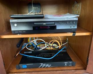 Integra DBS-30.3 BluRay player and Middle Atlantic Rack Mount Power strip