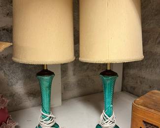 Antique ceramic lamps