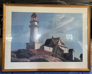 Reproduction print of an oil on canvas by Edward Hopper entitled, “The Lighthouse at Two Lights” (c. 1928)
Beautifully framed & matted
43.5” X 33”
Conservative Estimate $600
Our Price: $250