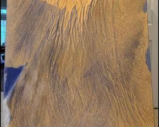 Joan Brownstein
NOT part of the McKinsey Collection 
Original Mixed media painting on canvas stretched on a wood box frame, 55” X 55”, by Joan Brownstein, “Immeasurable Depth”
55” X 55” on canvas on a wooden box frame
Mixed media painting using the artist’s poured technique (acrylic, pastel, and possibly other mediums)
Donated by the very generous niece of the late artist
Our Price: $145