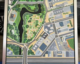 Angela Fiori
Fenway Series No. 1
Acrylic on canvas in floating frame 
39.5” long X 40” wide X 2.25” deep
Conservatively Assessed at $2,500
Our Price: $650