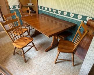 Pine Dining Table and Chairs