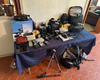 Digital and Film Cameras/Camcorders + Various Camera Equipment