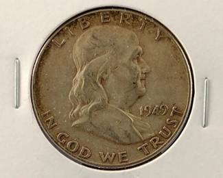 1949 Franklin Half Dollar Coin
