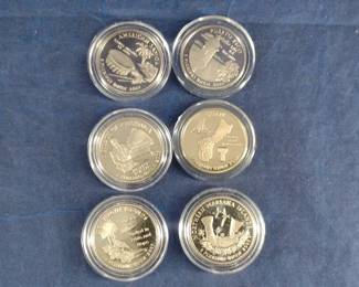 6 2009 Proof Quarter Coins in Capsules