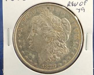 1878 Tail Feathers Rev of 79 Morgan Silver