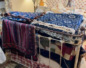Antique quilts and coverlets