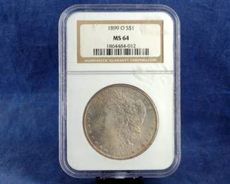 1899 O NGC MS 64 Morgan Silver Dollar Coin